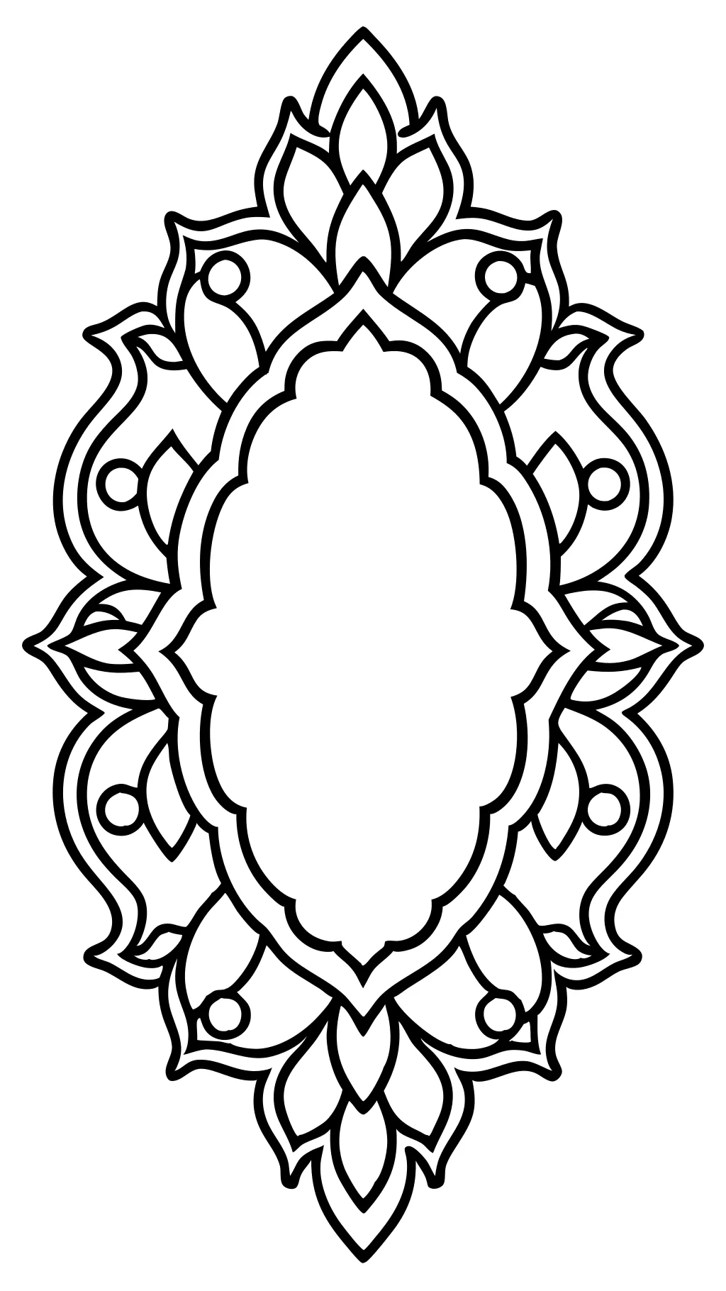 frame coloring page